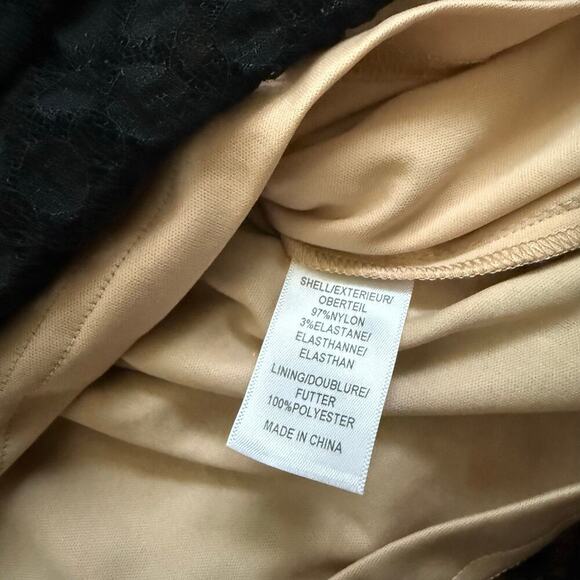 Adrianna Papell Black Lace Print Fit & Flare Sleeveless Dress Size 10 Cocktail - Picture 5 of 12